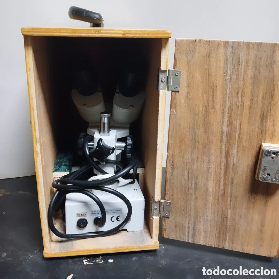 Antig&uuml;edades: ANTIGUO MICROSCOPIO ESCOLAR - Foto 3