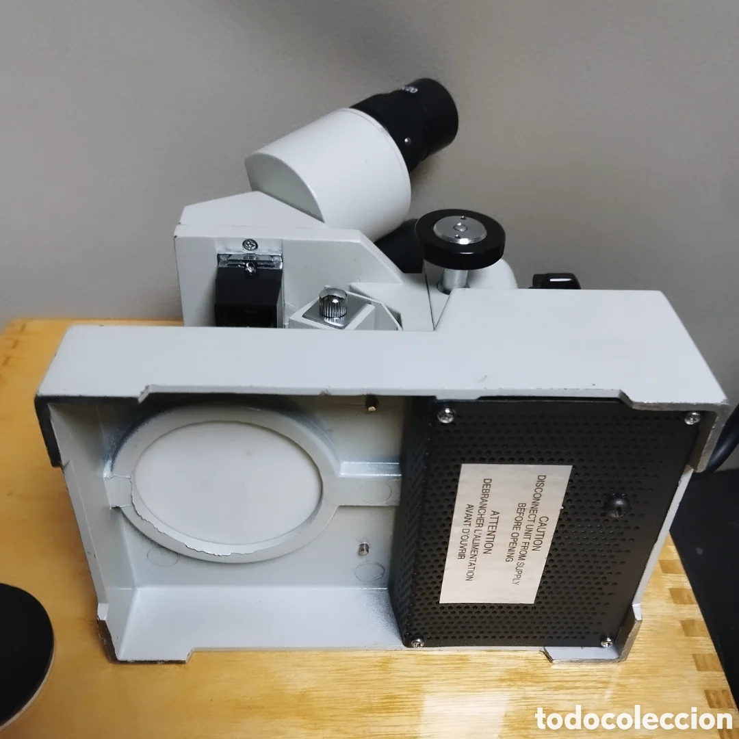 Antig&uuml;edades: ANTIGUO MICROSCOPIO ESCOLAR - Foto 7