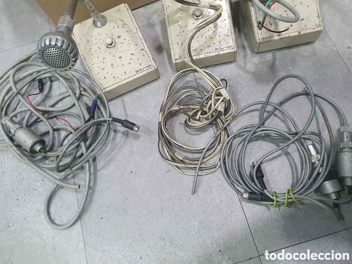 Antig&uuml;edades: Lote de 3 micr&oacute;fonos Bouyer. A&ntilde;os 60/70. - Foto 5