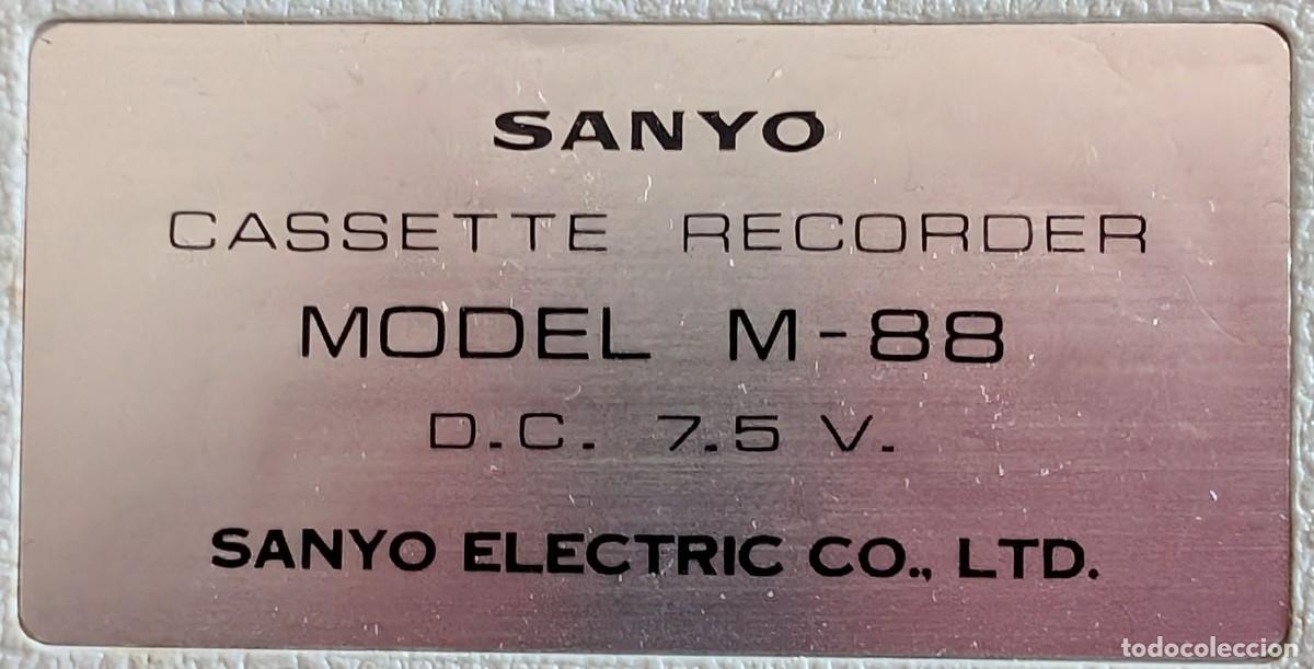 Antig&uuml;edades: SANYO M-88 - Casserte Recorder (1970) &iexcl;Funcionando! - Foto 8