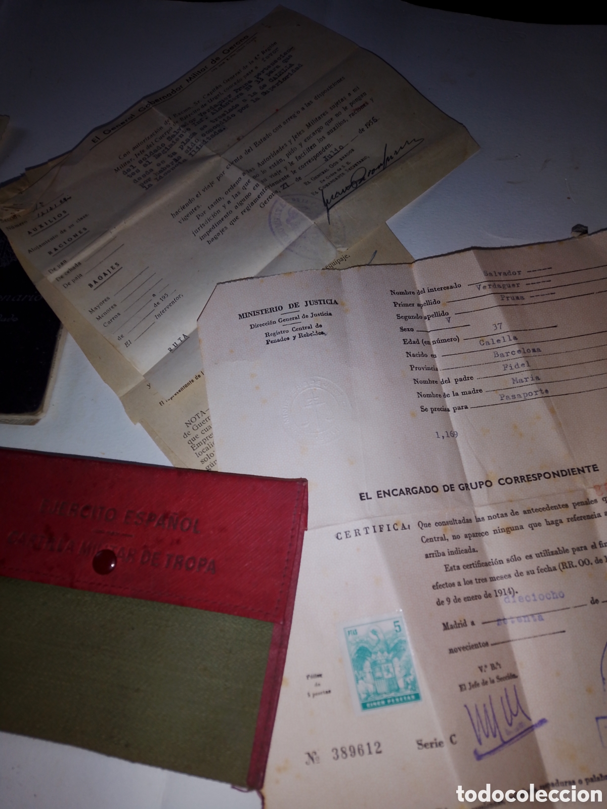 Antig&uuml;edades: EJERCITO ESPA&Ntilde;OL - CARTILLA MILITAR - Foto 3