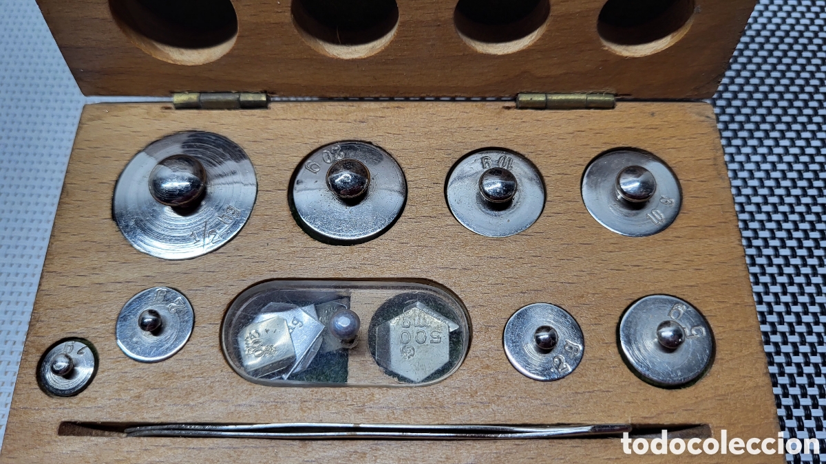 Antig&uuml;edades: Juego de pesas de precisi&oacute;n - Foto 2