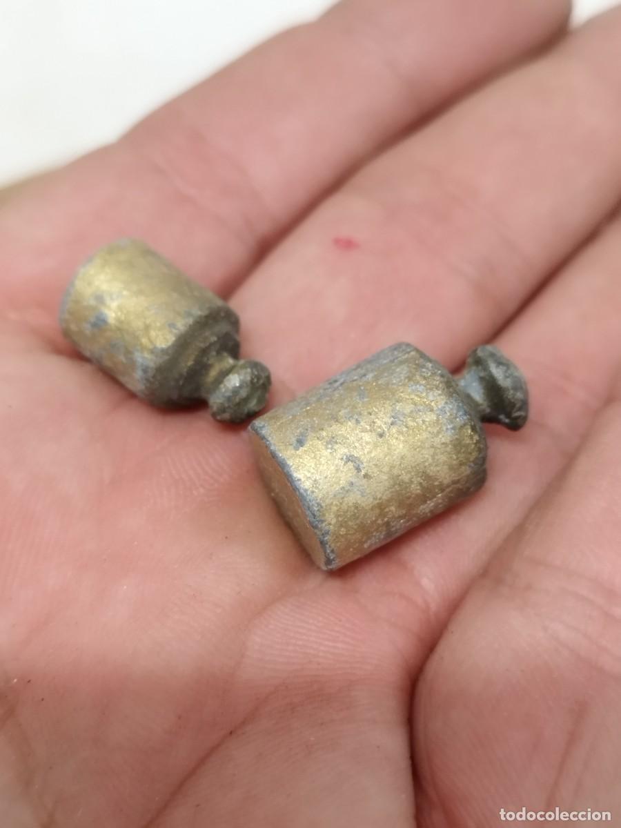 Antig&uuml;edades: Antiguo conjunto de pesas para balanza. - Foto 8
