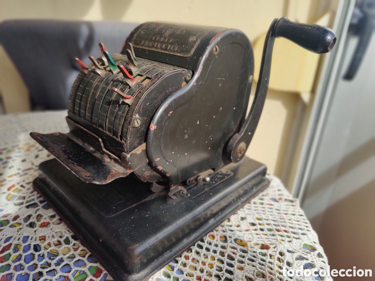 Antig&uuml;edades: MAQUINA MARCAR CHEQUES - HEDMAN MFG.Co - Foto 5