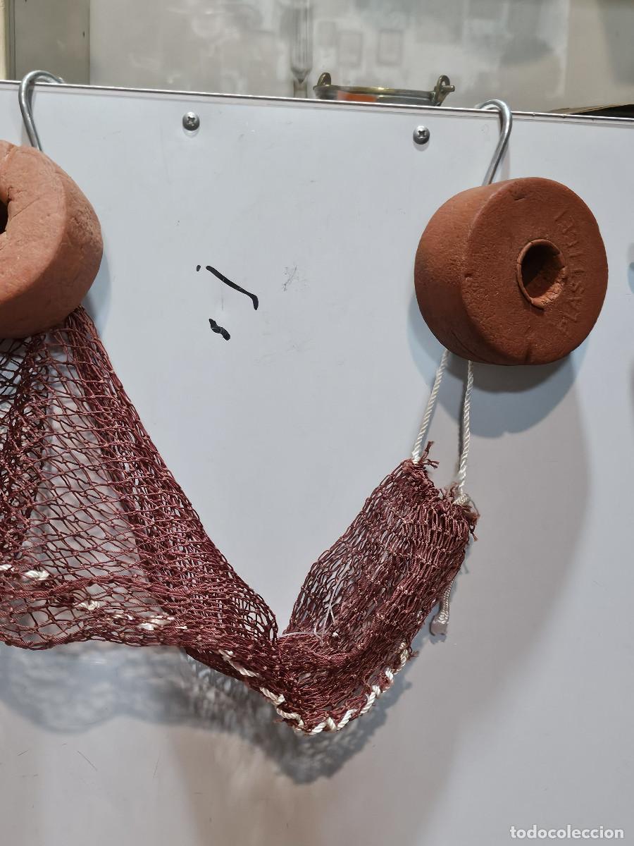 Antig&uuml;edades: 3 corchos con redes marino - Foto 2