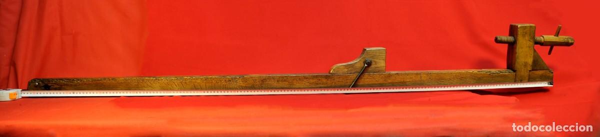 Antig&uuml;edades: Antiguo Sargento de Carpinter&iacute;a para Madera de 1,62 m Frances. - Foto 5