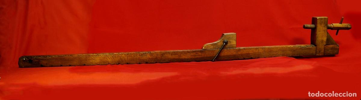 Antig&uuml;edades: Antiguo Sargento de Carpinter&iacute;a para Madera de 1,62 m Frances. - Foto 7