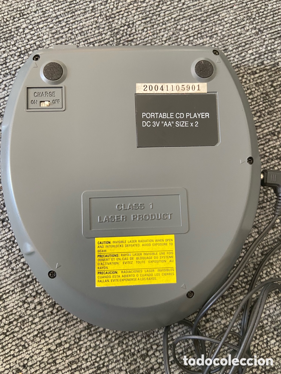 Antig&uuml;edades: Discman cd player funciona a&ntilde;os 90 - Foto 2