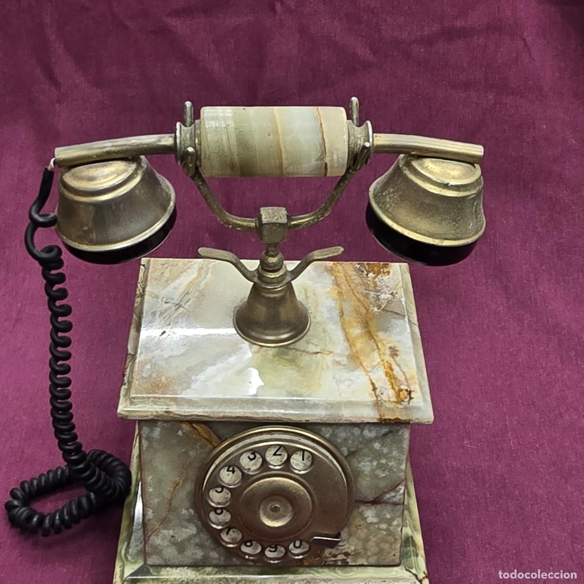 Tel&eacute;fonos: ANTIGUO TELEFONO DE MARMOL CON DISCO - Foto 6
