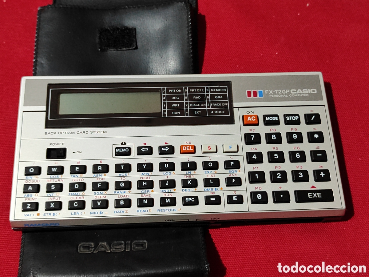 Antig&uuml;edades: FX - 720 P CASIO PERSONAL COMPUTER CON FUNDA LEER DESCRIPCI&Oacute;N - Foto 2