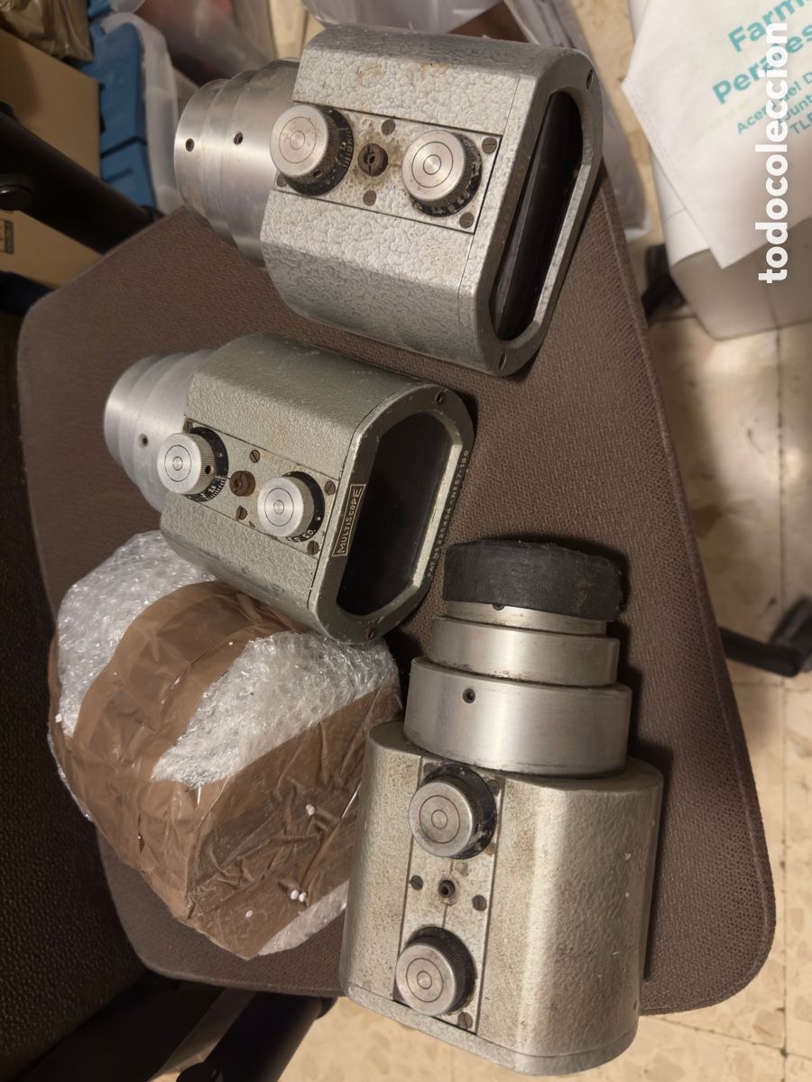 Antig&uuml;edades: 3 Multiscope para proyector de cine y 1 incompleto - Foto 1