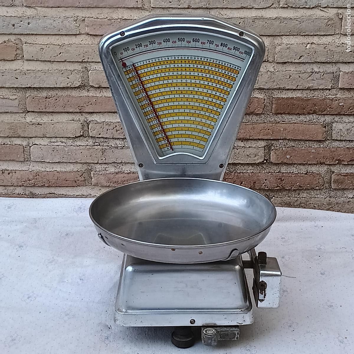 Antig&uuml;edades: BASCULA COMERCIO DE LA MARCA MOBBA - 5 KGS. FUNCIONANDO. - Foto 3