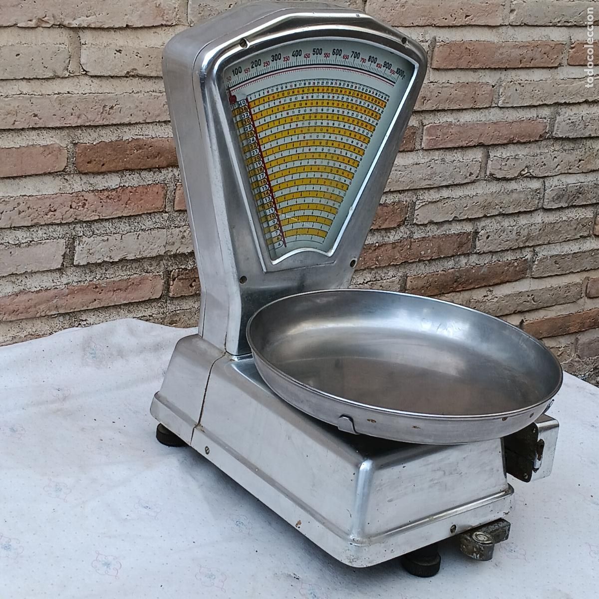 Antig&uuml;edades: BASCULA COMERCIO DE LA MARCA MOBBA - 5 KGS. FUNCIONANDO. - Foto 4