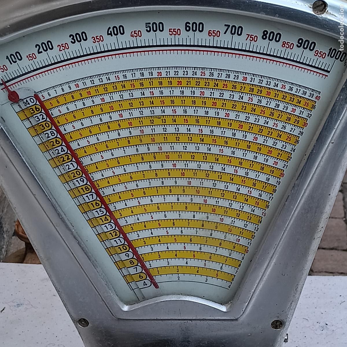 Antig&uuml;edades: BASCULA COMERCIO DE LA MARCA MOBBA - 5 KGS. FUNCIONANDO. - Foto 9