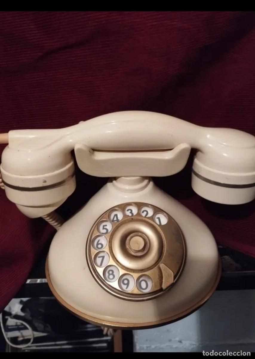 Telefone: Tel&eacute;fono, vintage color marfil