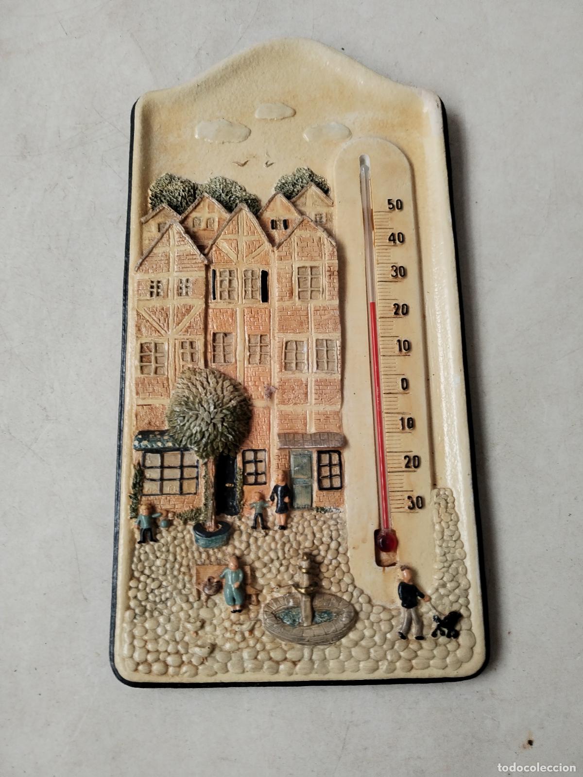 Antig&uuml;edades: termometro ambiental en ceramica - Foto 4