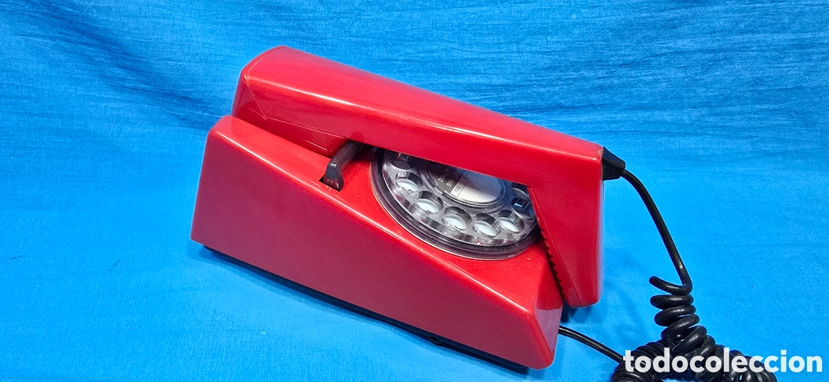 Tel&eacute;fonos: RARO TELEFONO ROJO MARCA STEEPLETONE - Foto 2