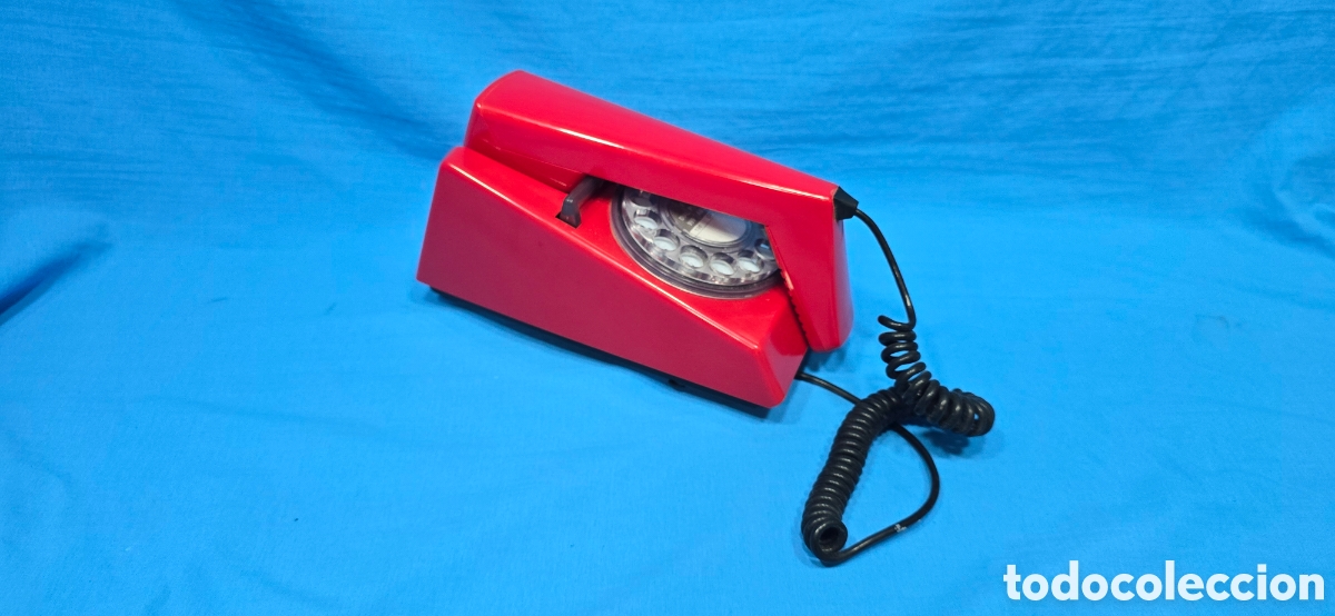 Tel&eacute;fonos: RARO TELEFONO ROJO MARCA STEEPLETONE - Foto 3