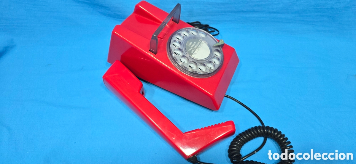 Tel&eacute;fonos: RARO TELEFONO ROJO MARCA STEEPLETONE - Foto 4