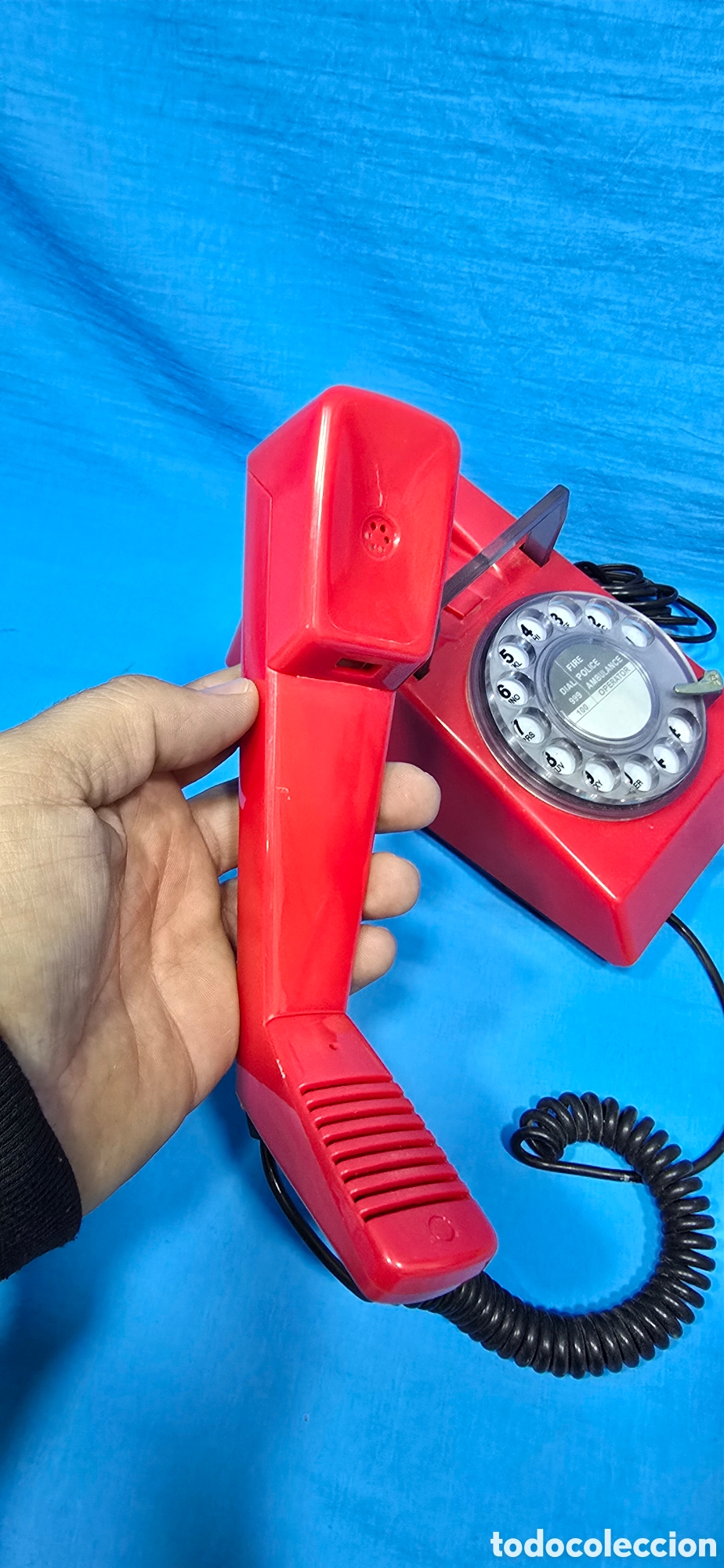 Tel&eacute;fonos: RARO TELEFONO ROJO MARCA STEEPLETONE - Foto 5