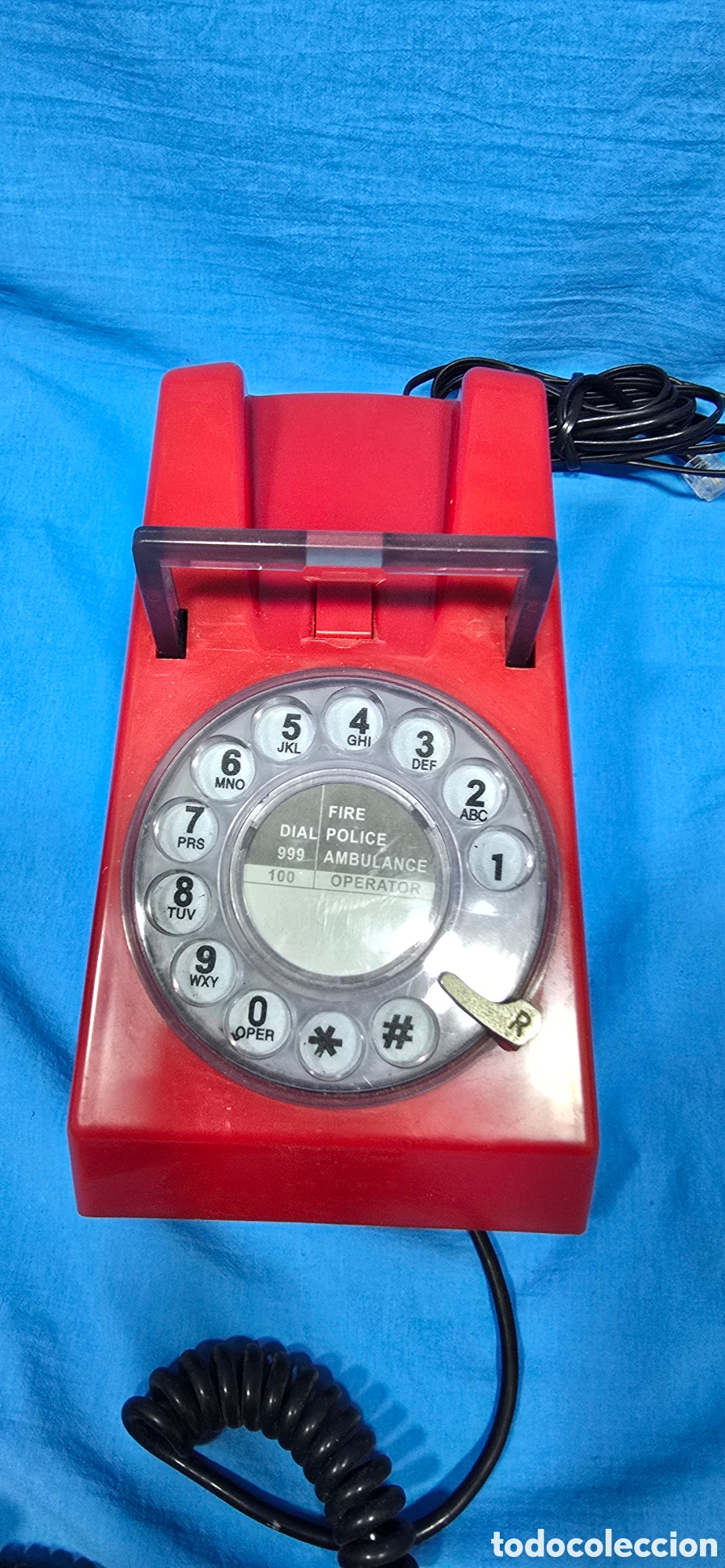 Tel&eacute;fonos: RARO TELEFONO ROJO MARCA STEEPLETONE - Foto 6