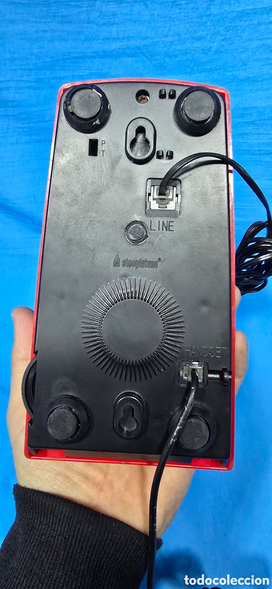Tel&eacute;fonos: RARO TELEFONO ROJO MARCA STEEPLETONE - Foto 7