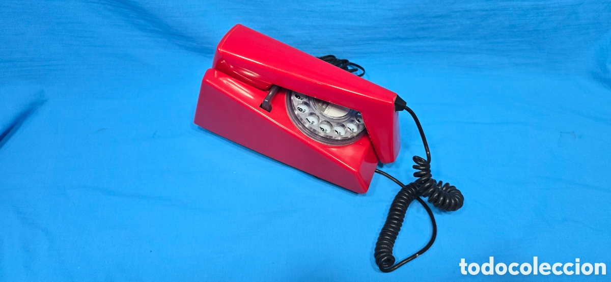 Tel&eacute;fonos: RARO TELEFONO ROJO MARCA STEEPLETONE - Foto 1