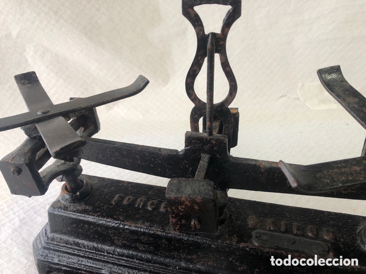 Antig&uuml;edades: Antigua balanza de platos - Foto 7