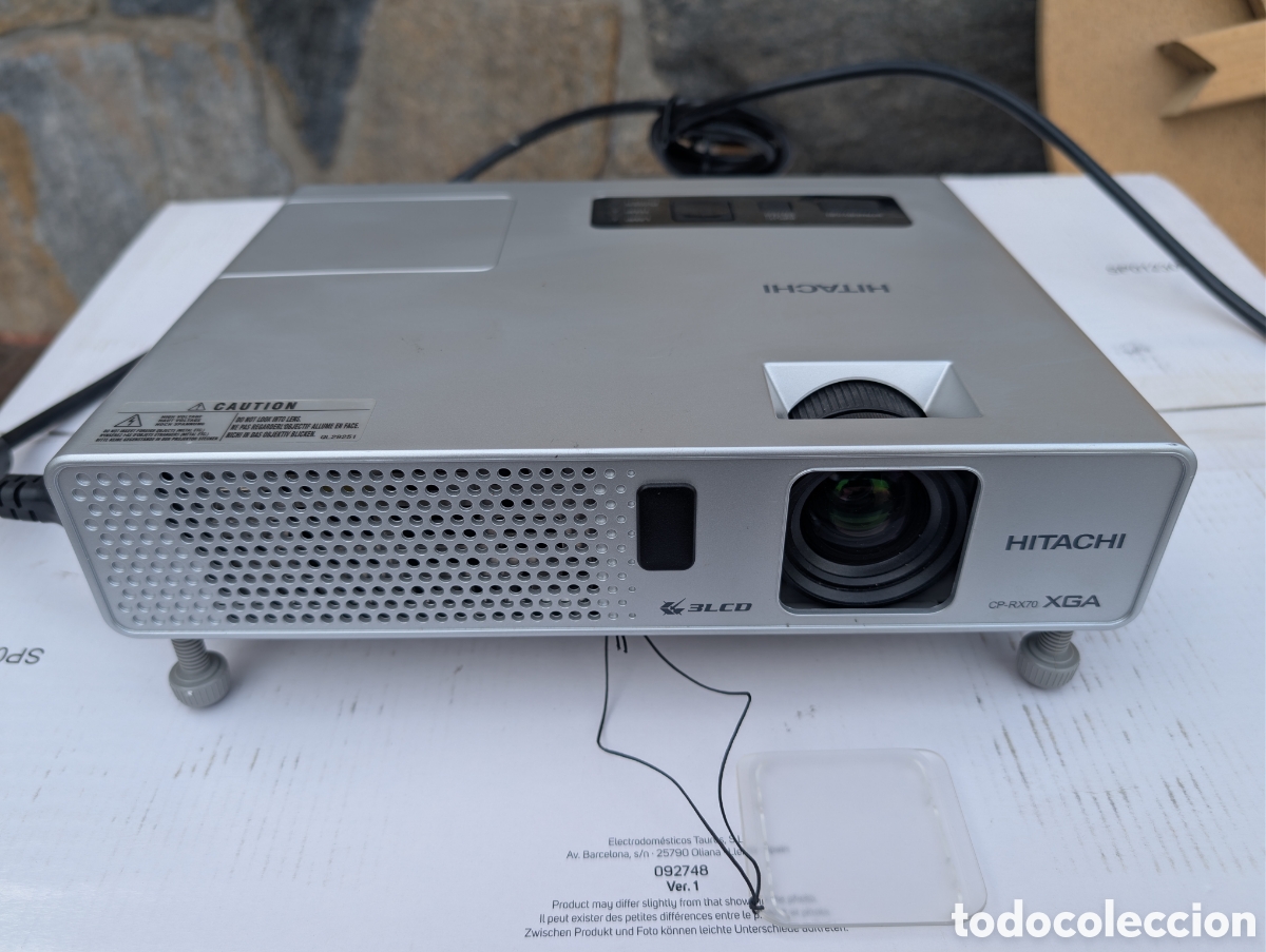 Antig&uuml;edades: Proyector Hitachi CP-RX70 XGA Plata - Foto 1