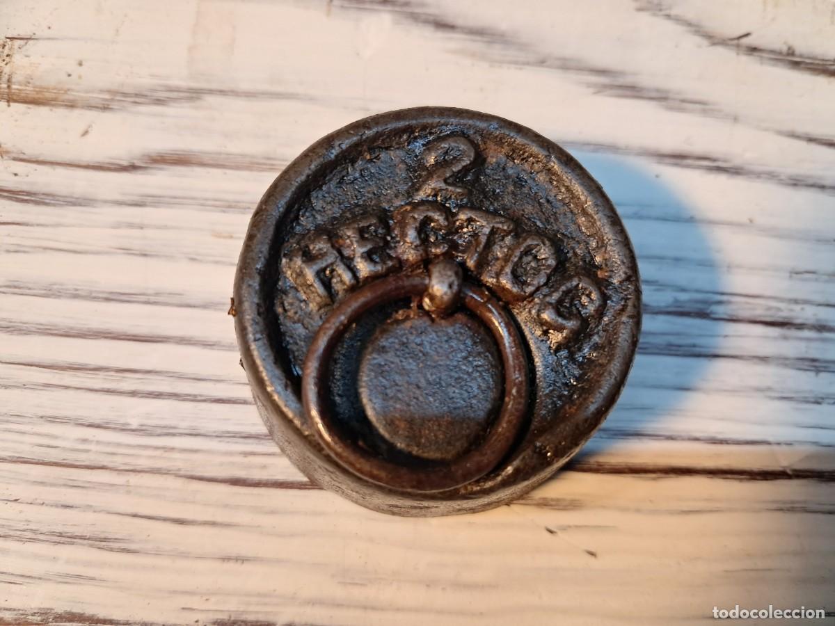 Antig&uuml;edades: PESA ANTIGUA DE 2 Hg. (200 grms.) - Foto 3