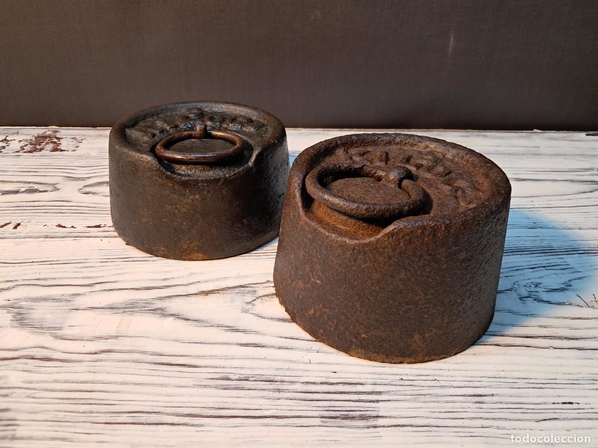 Antig&uuml;edades: PESA ANTIGUA DE 5 Kg - Foto 2