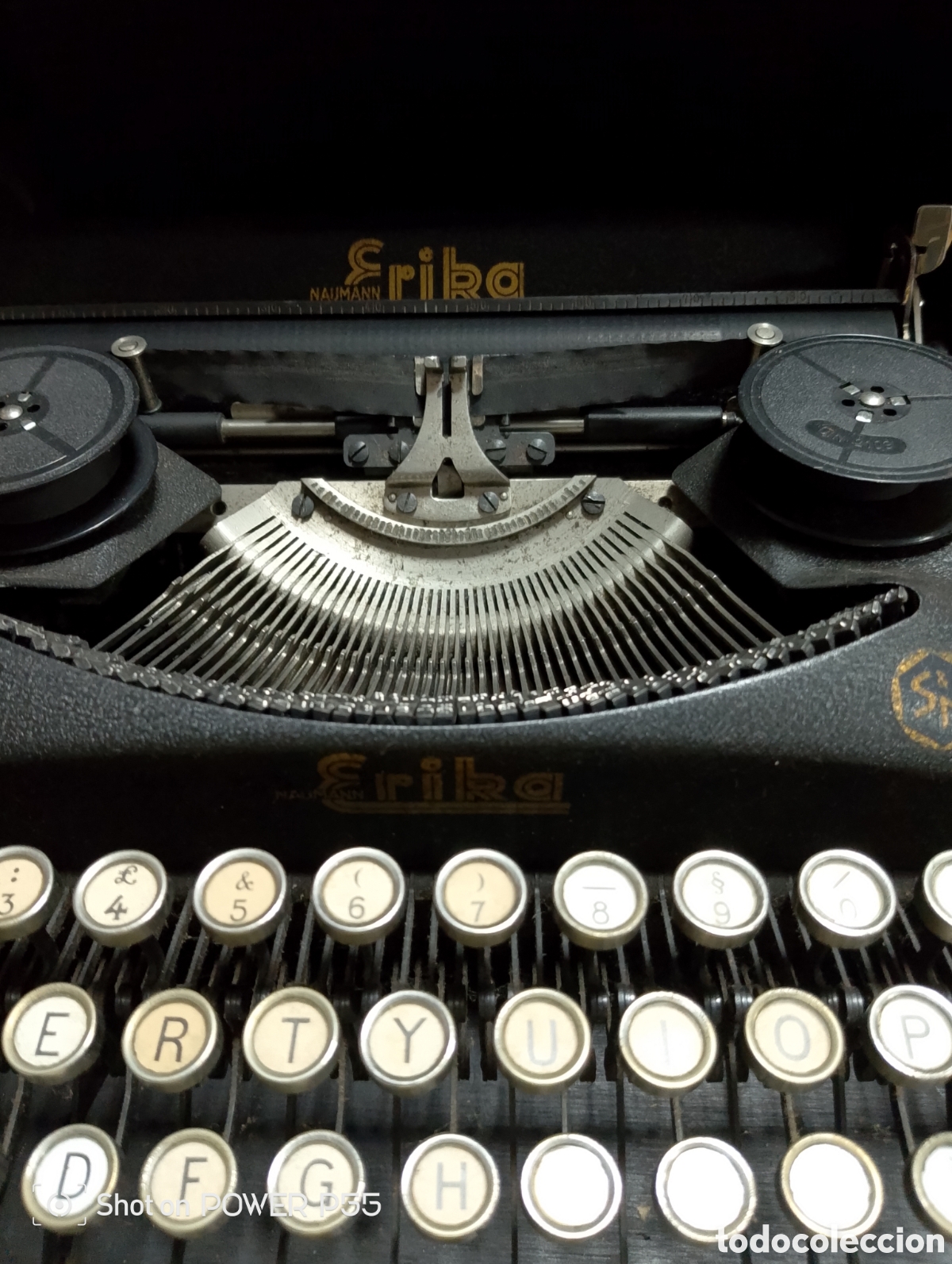 Antig&uuml;edades: M&aacute;quina de escribir marca erika - Foto 5