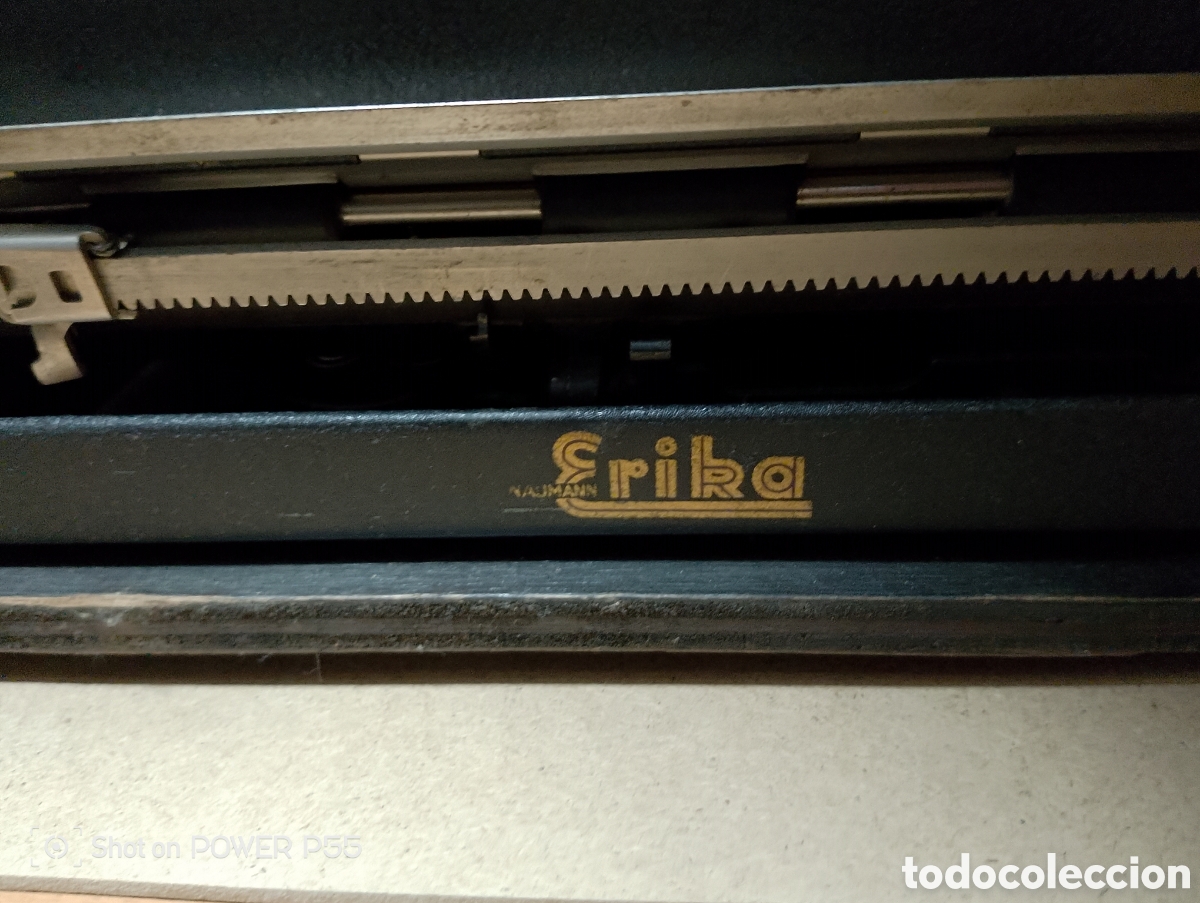 Antig&uuml;edades: M&aacute;quina de escribir marca erika - Foto 6