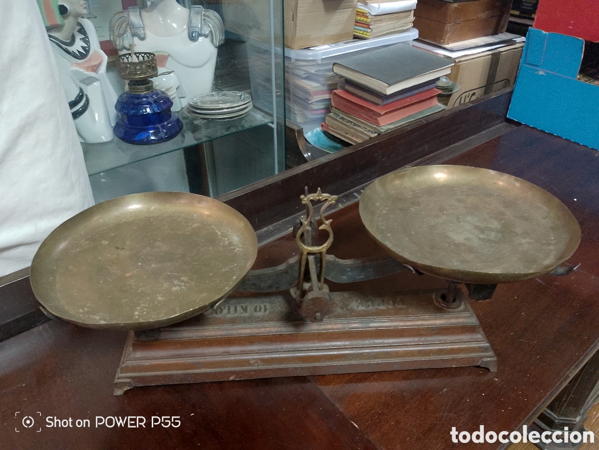 Antig&uuml;edades: Balanza peso de diez kl - Foto 4