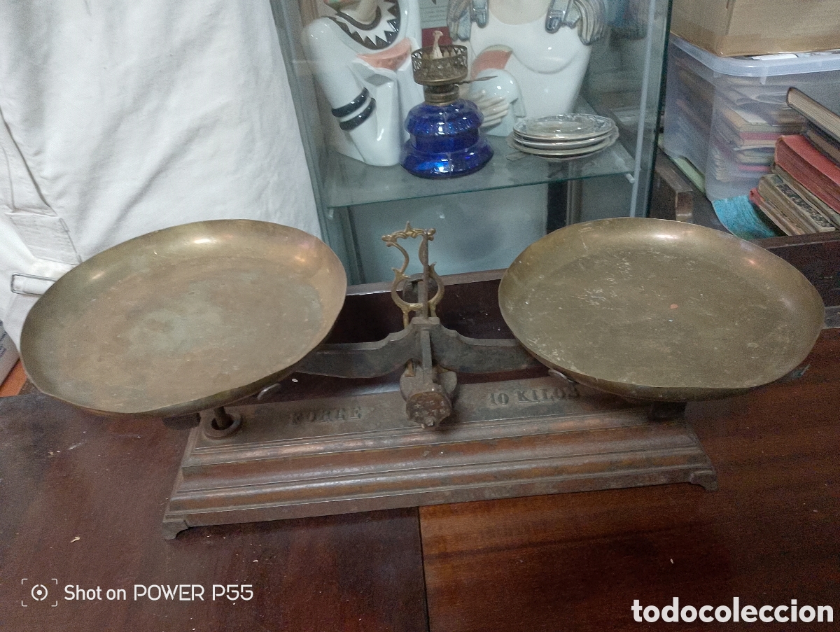 Antig&uuml;edades: Balanza peso de diez kl - Foto 1