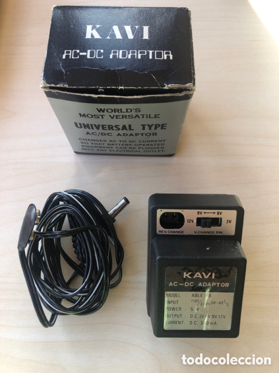 Antig&uuml;edades: Adaptador universal AC/DC. Marca Kavi. ASM - Foto 1