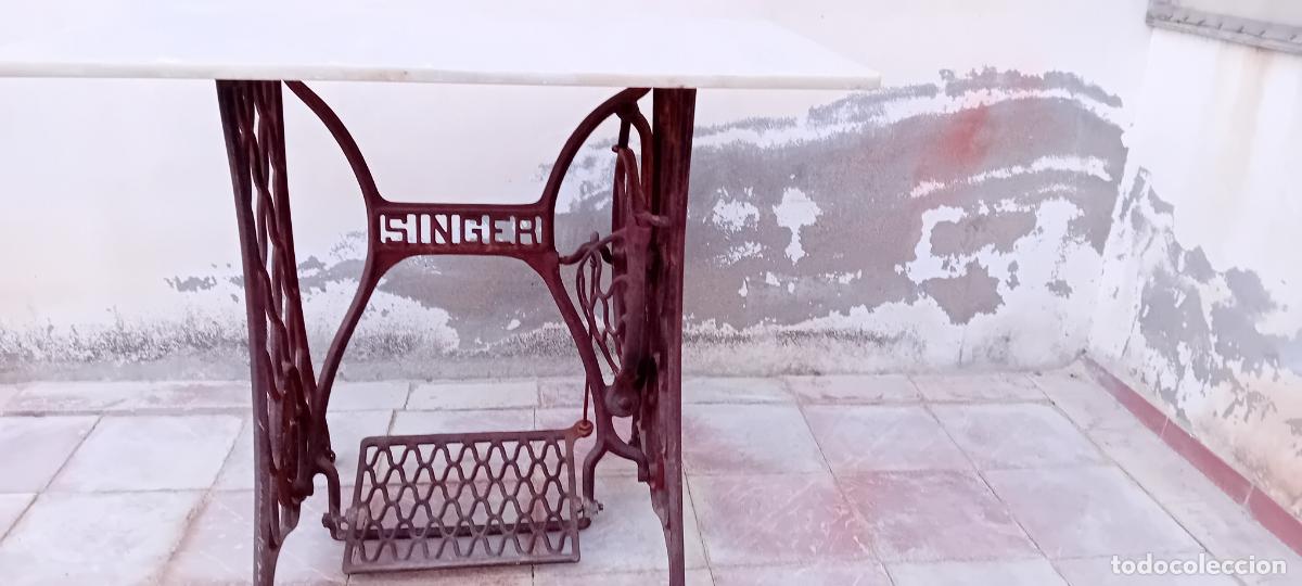 Antig&uuml;edades: PIE DE M&Aacute;QUINA CON SOBRE DE M&Aacute;RMOL - Foto 6