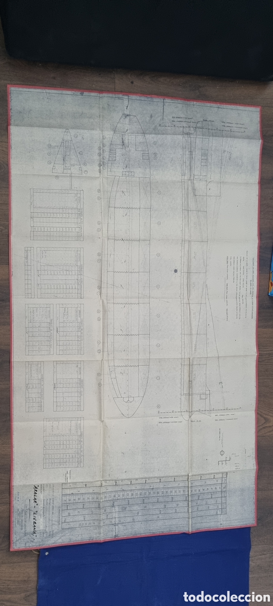 Antig&uuml;edades: Plano de astillero orginal - Foto 2