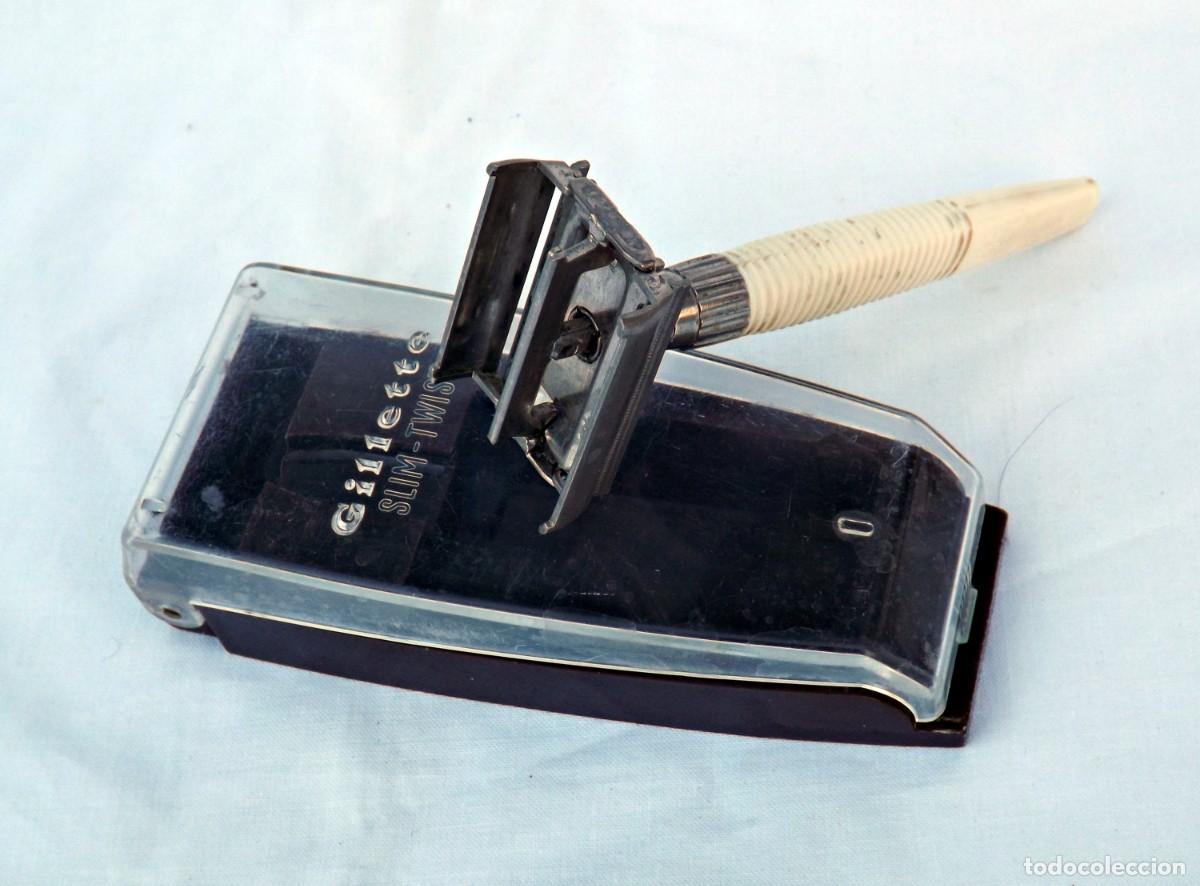 Antig&uuml;edades: MAQUINILLA DE AFEITAR GILLETTE SLIM TWIST - Foto 2