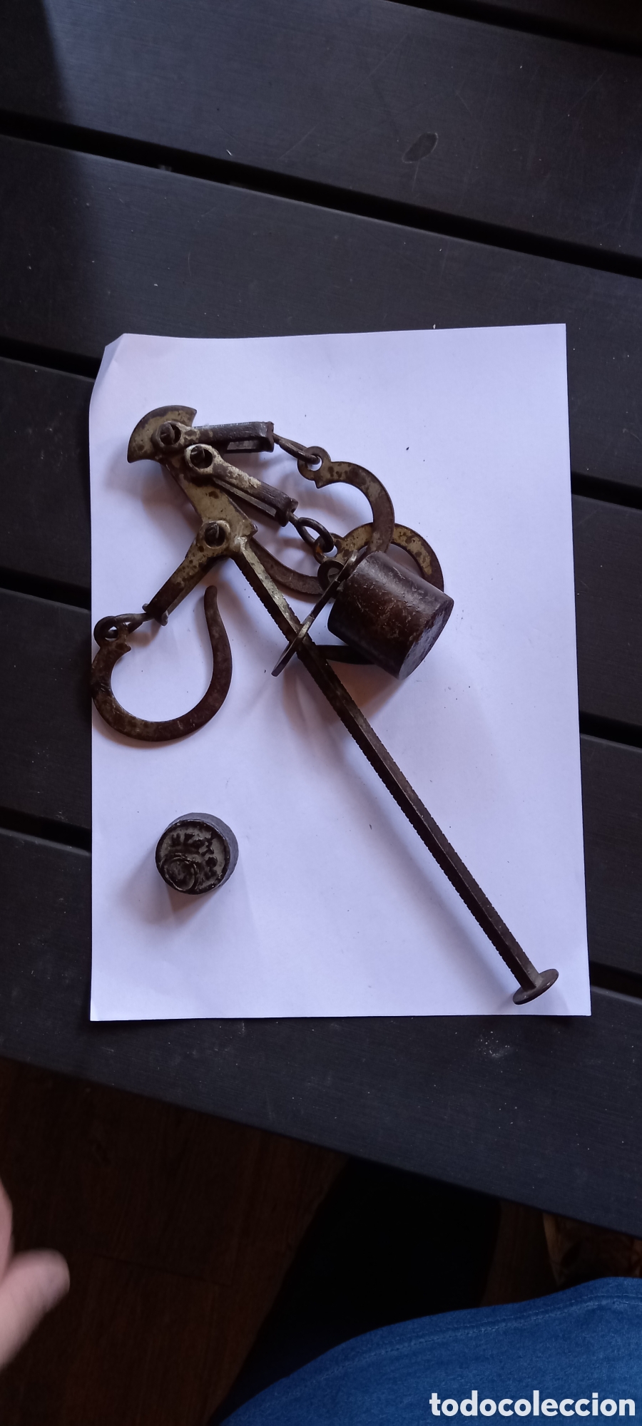 Antig&uuml;edades: ANTIGUA BALANZA O BASCULA ROMANA - Foto 21
