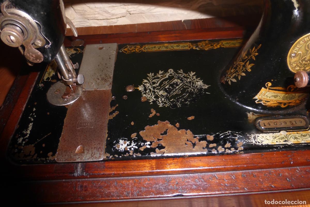 Antig&uuml;edades: ANTIGUA MAQUINA DE COSER SINGER - Foto 8