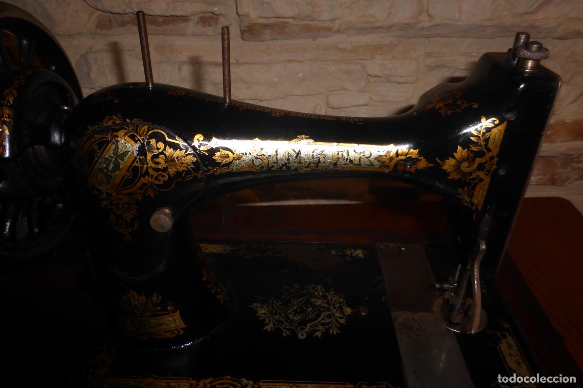 Antig&uuml;edades: ANTIGUA MAQUINA DE COSER SINGER - Foto 9