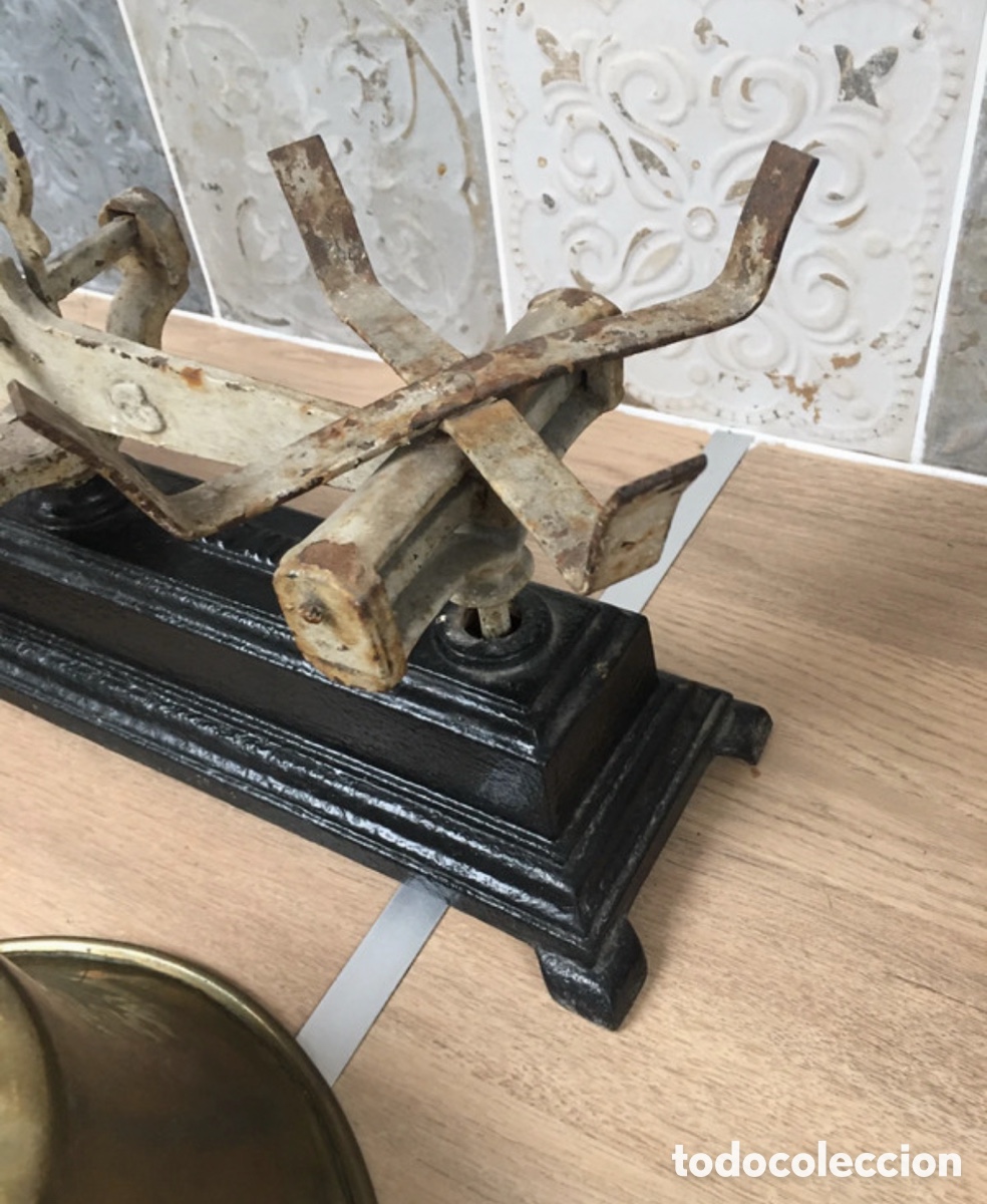 Antig&uuml;edades: Antigua balanza francesa de platillos - Foto 11