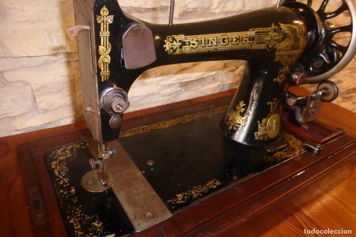Antig&uuml;edades: ANTIGUA MAQUINA DE COSER SINGER - Foto 4