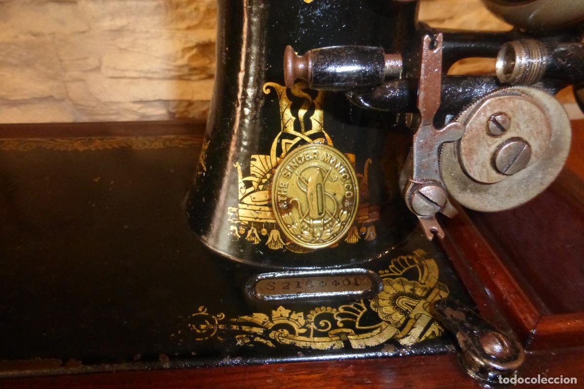 Antig&uuml;edades: ANTIGUA MAQUINA DE COSER SINGER - Foto 6