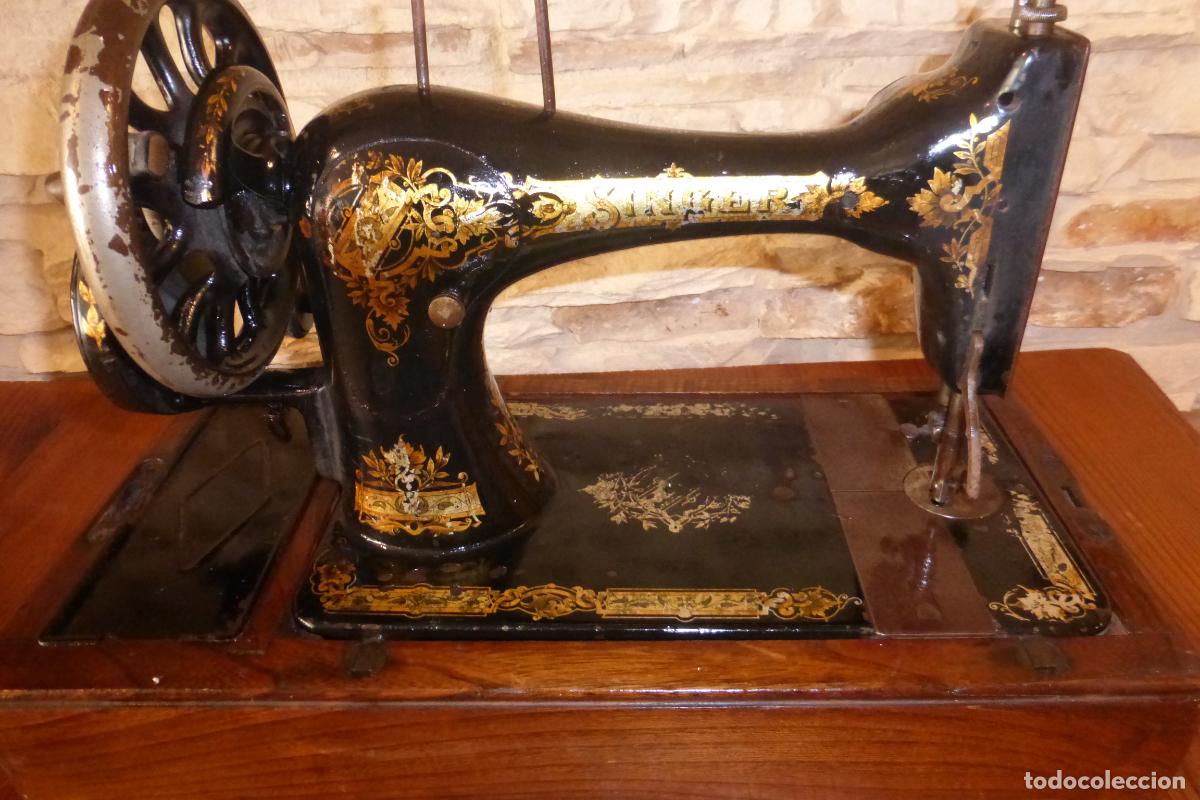 Antig&uuml;edades: ANTIGUA MAQUINA DE COSER SINGER - Foto 2