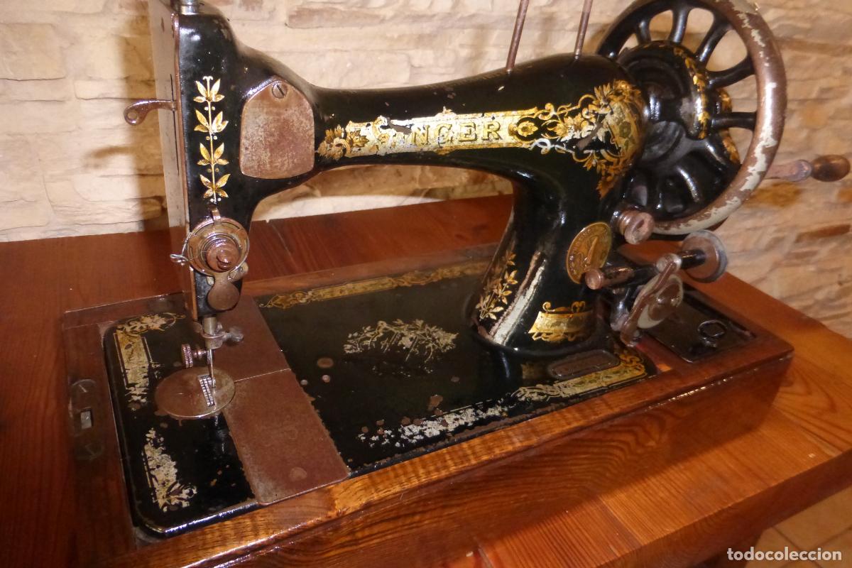 Antig&uuml;edades: ANTIGUA MAQUINA DE COSER SINGER - Foto 4