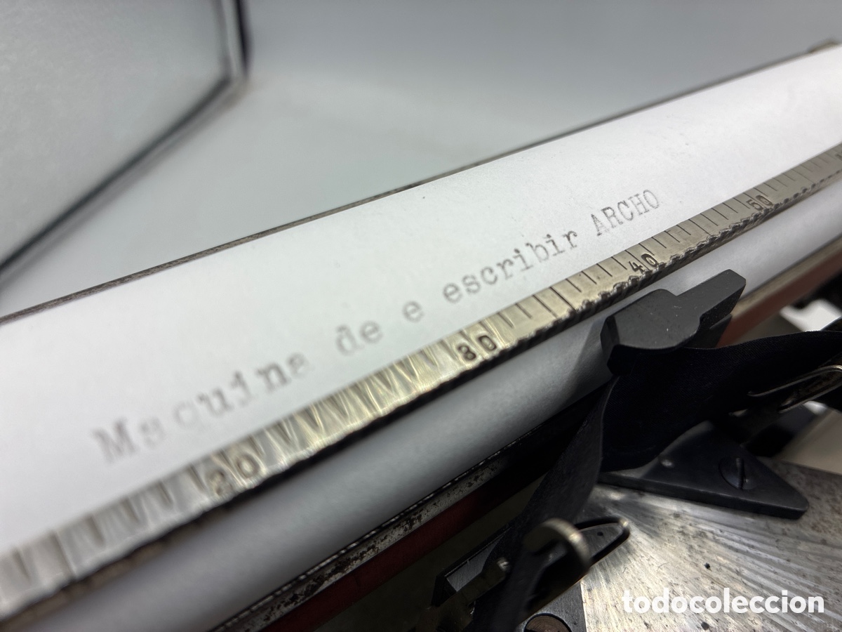 Antig&uuml;edades: M&aacute;quina de escribir ARCHO. - Foto 8