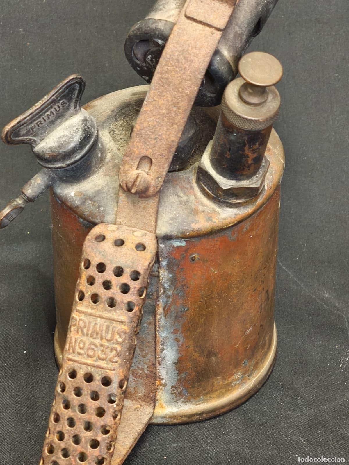 Antig&uuml;edades: ANTIGUO SOPLETE DE COBRE O BRONCE - PRIMUS 632 - Foto 5