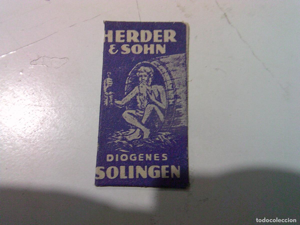 Antig&uuml;edades: Cuchilla de afeitar antigua Herder Solingen - Foto 1